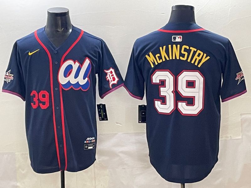 Men 2025 Detroit Tigers #39 Mckinstry Drak Blue All star Nike MLB Jersey style 04